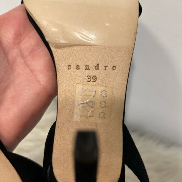 SANDRO NINA PEARLS HEELS (BLACK) SIZE 39 New in box - Picture 10 of 15